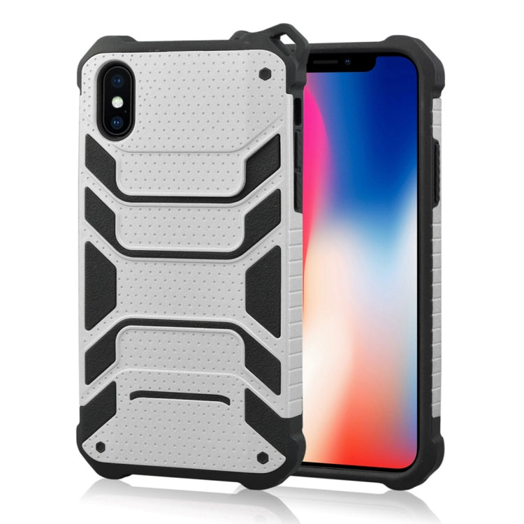 For iPhone X / XS Shockproof Anti-slip TPU + PC Protective Back Case