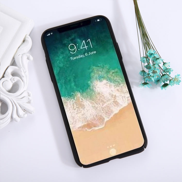 For iPhone X / XS Fuel Injection Breathable Mesh PC Anti-Scratch Protective Cover Case