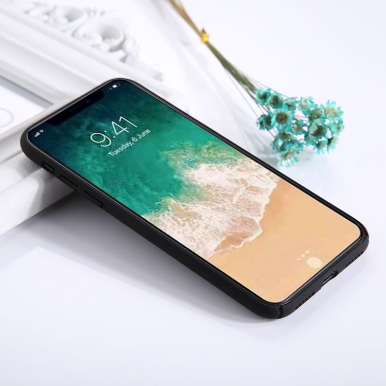 For iPhone X / XS Fuel Injection Breathable Mesh PC Anti-Scratch Protective Cover Case
