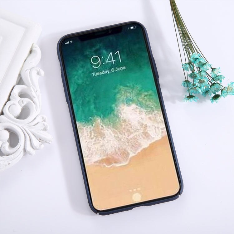 For iPhone X / XS Fuel Injection Breathable Mesh PC Anti-Scratch Protective Cover Case