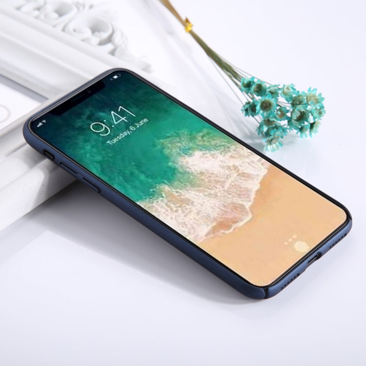 For iPhone X / XS Fuel Injection Breathable Mesh PC Anti-Scratch Protective Cover Case