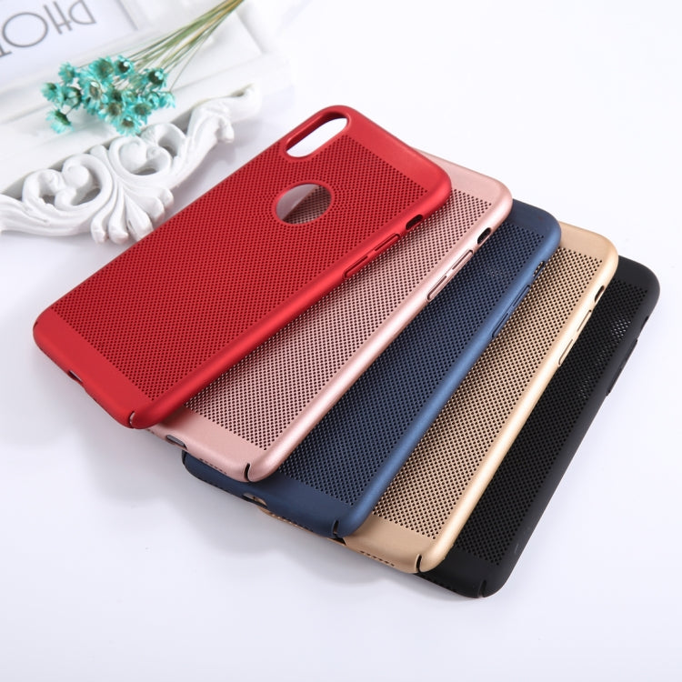 For iPhone X / XS Fuel Injection Breathable Mesh PC Anti-Scratch Protective Cover Case