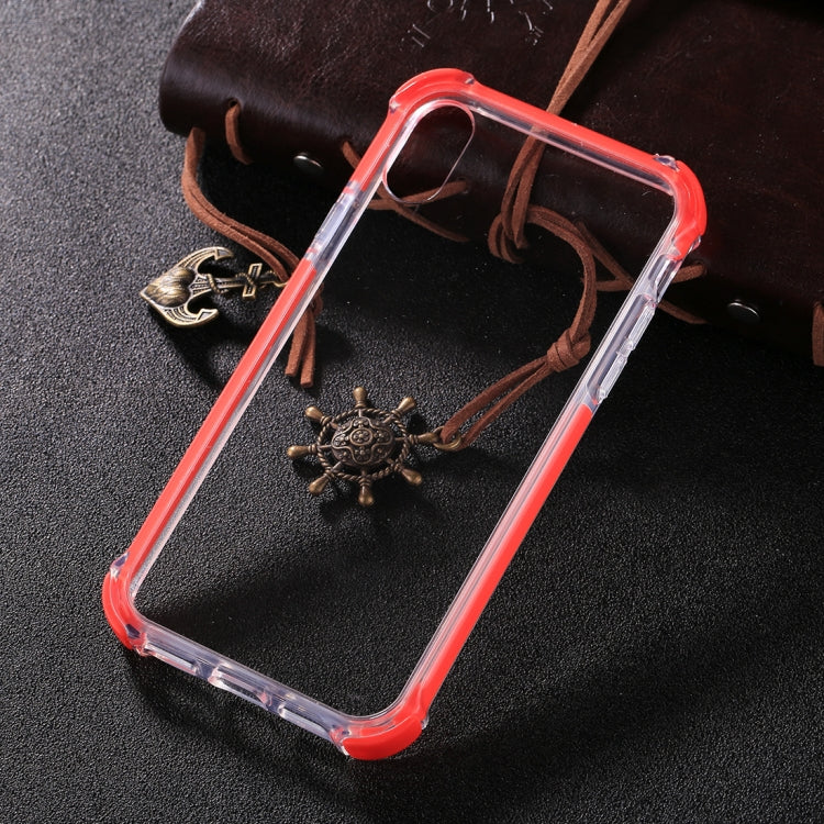 For iPhone X / XS PC + Toughened Glass Protective Back Cover Case