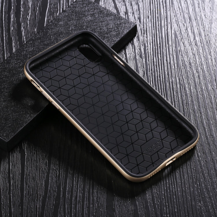 For iPhone X / XS TPU + PC Oil Painting Frame Detachable Protective Back Cover Case