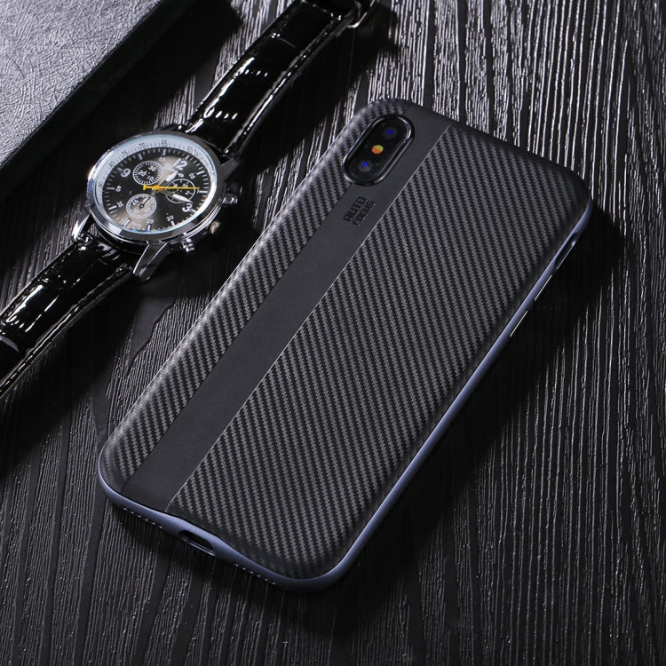 For iPhone X / XS TPU + PC Oil Painting Frame Detachable Protective Back Cover Case