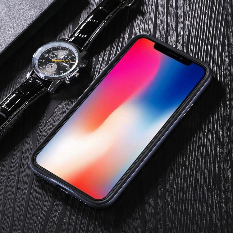 For iPhone X / XS TPU + PC Oil Painting Frame Detachable Protective Back Cover Case