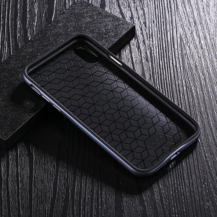 For iPhone X / XS TPU + PC Oil Painting Frame Detachable Protective Back Cover Case