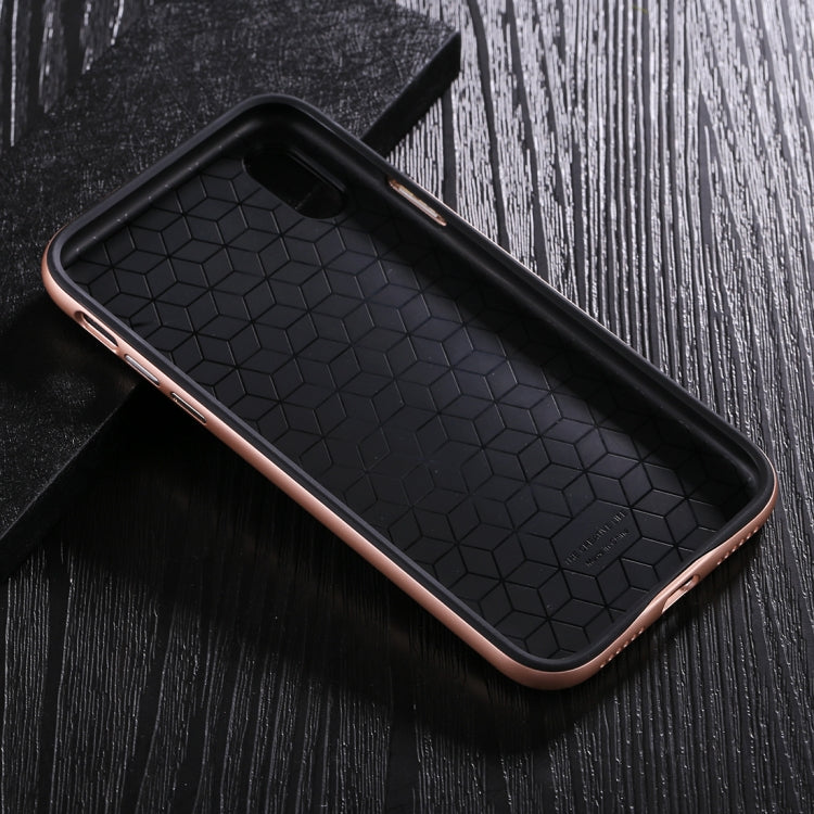 For iPhone X / XS TPU + PC Oil Painting Frame Detachable Protective Back Cover Case