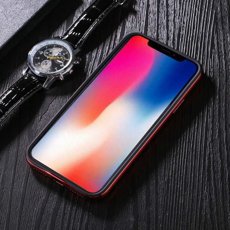 For iPhone X / XS TPU + PC Oil Painting Frame Detachable Protective Back Cover Case