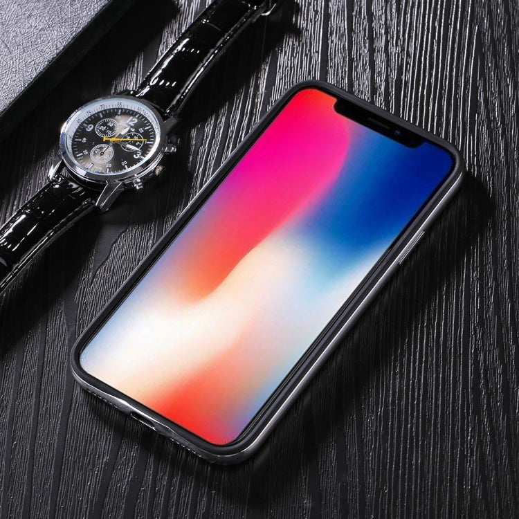 For iPhone X / XS TPU + PC Oil Painting Frame Detachable Protective Back Cover Case