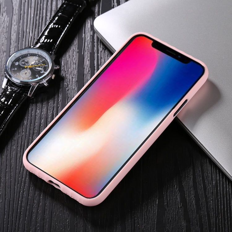 For iPhone X / XS TPU + PC Protective Back Cover Case with Metal Holder