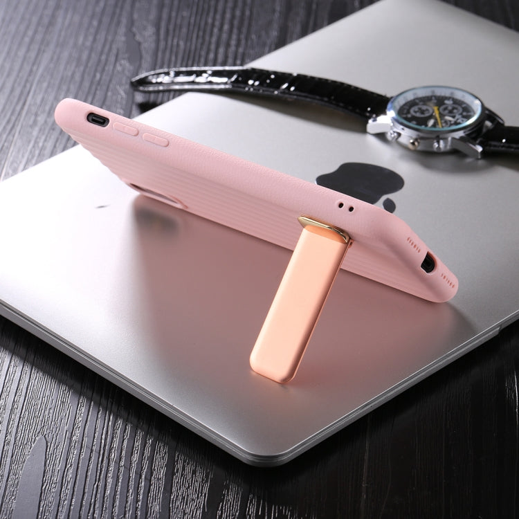 For iPhone X / XS TPU + PC Protective Back Cover Case with Metal Holder