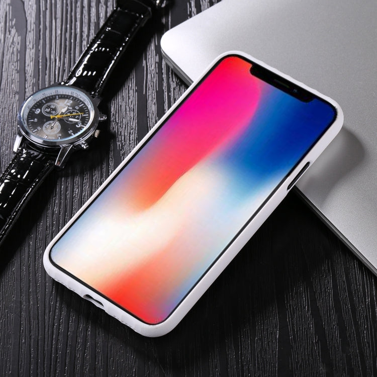 For iPhone X / XS TPU + PC Protective Back Cover Case with Metal Holder