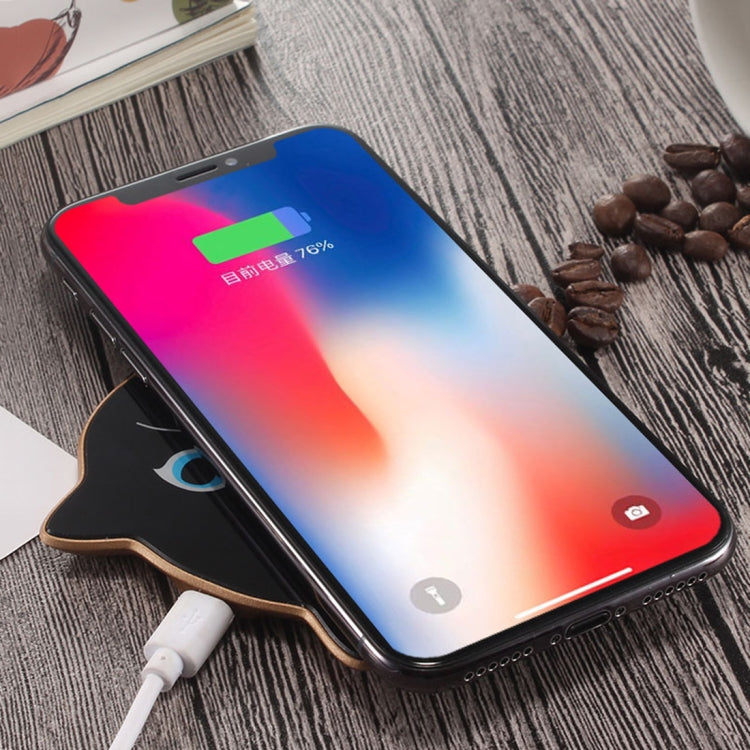 M1 Cat Style Intelligent Qi Standard Wireless Charger, For iPhone, Galaxy, Huawei, Xiaomi, LG, HTC and Other QI Standard Smart Phones