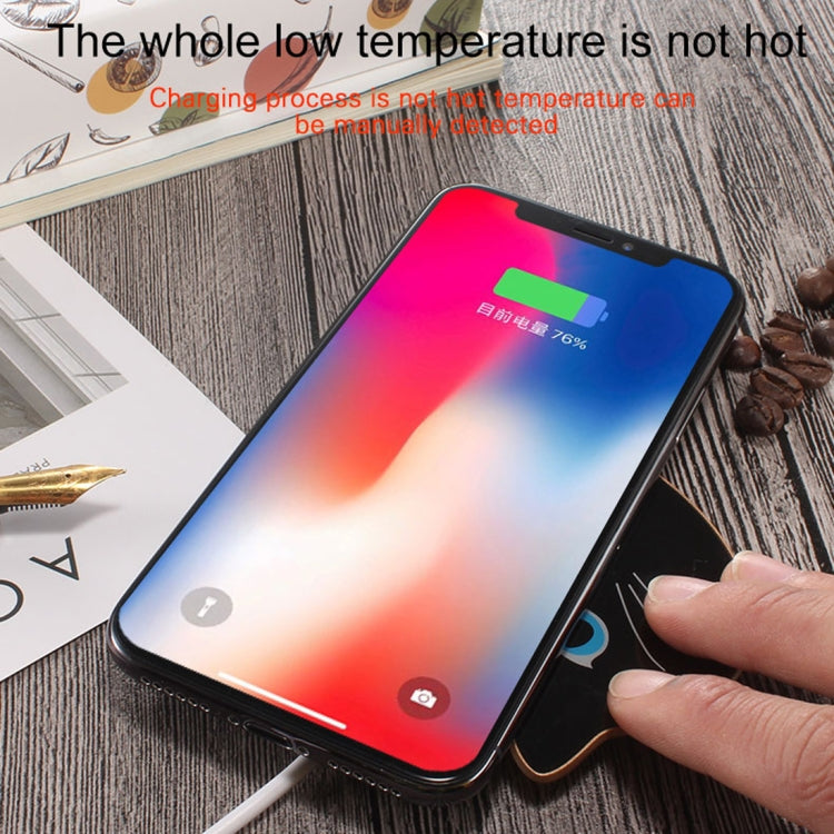 M1 Cat Style Intelligent Qi Standard Wireless Charger, For iPhone, Galaxy, Huawei, Xiaomi, LG, HTC and Other QI Standard Smart Phones