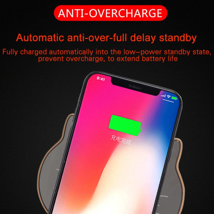 M1 Cat Style Intelligent Qi Standard Wireless Charger, For iPhone, Galaxy, Huawei, Xiaomi, LG, HTC and Other QI Standard Smart Phones