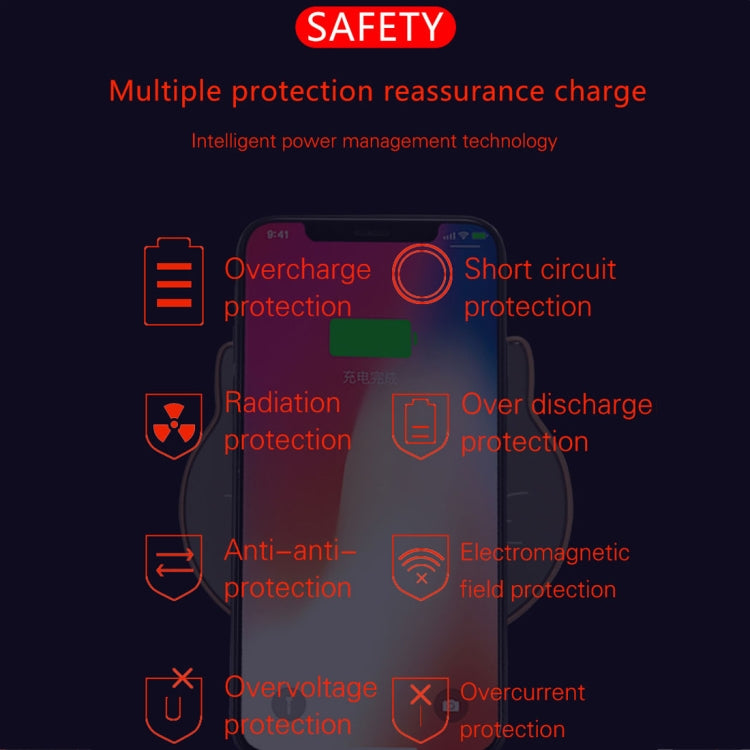 M1 Cat Style Intelligent Qi Standard Wireless Charger, For iPhone, Galaxy, Huawei, Xiaomi, LG, HTC and Other QI Standard Smart Phones