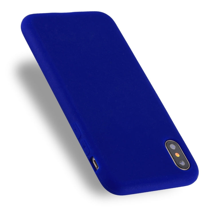 For iPhone X / XS Candy Color Full Coverage Ultra-soft Silicone