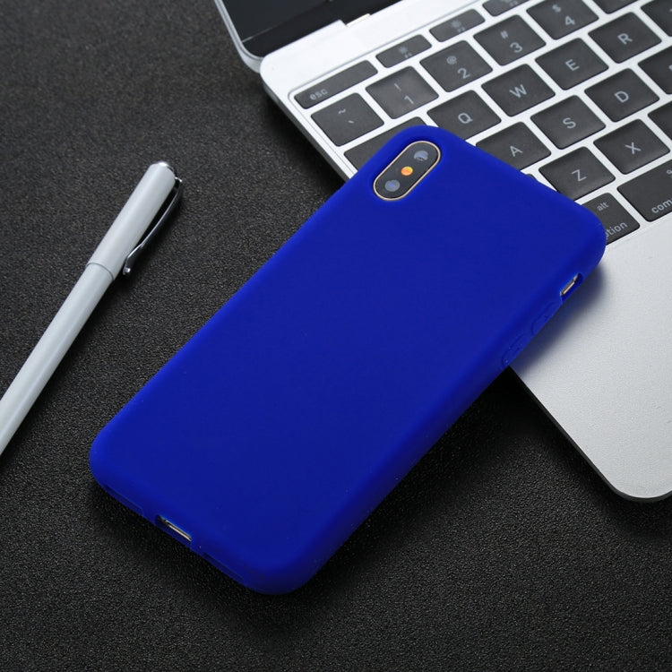 For iPhone X / XS Candy Color Full Coverage Ultra-soft Silicone