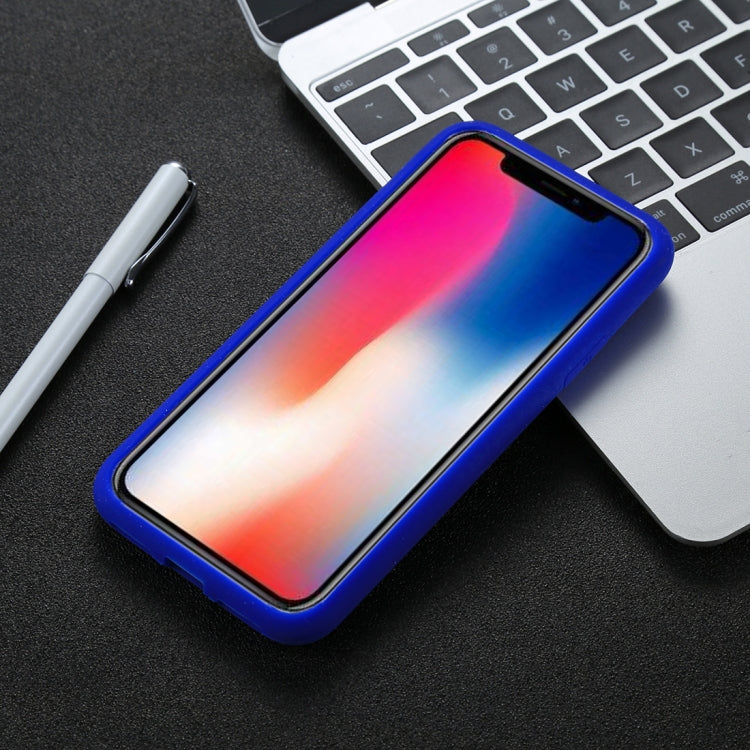 For iPhone X / XS Candy Color Full Coverage Ultra-soft Silicone