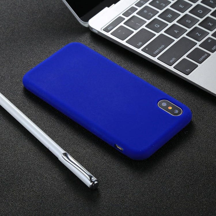 For iPhone X / XS Candy Color Full Coverage Ultra-soft Silicone