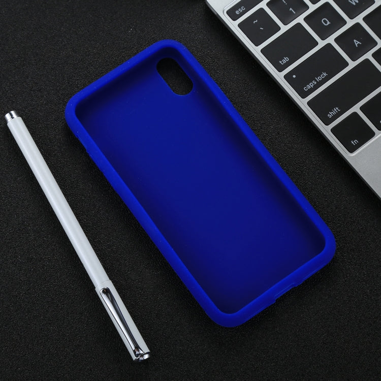 For iPhone X / XS Candy Color Full Coverage Ultra-soft Silicone