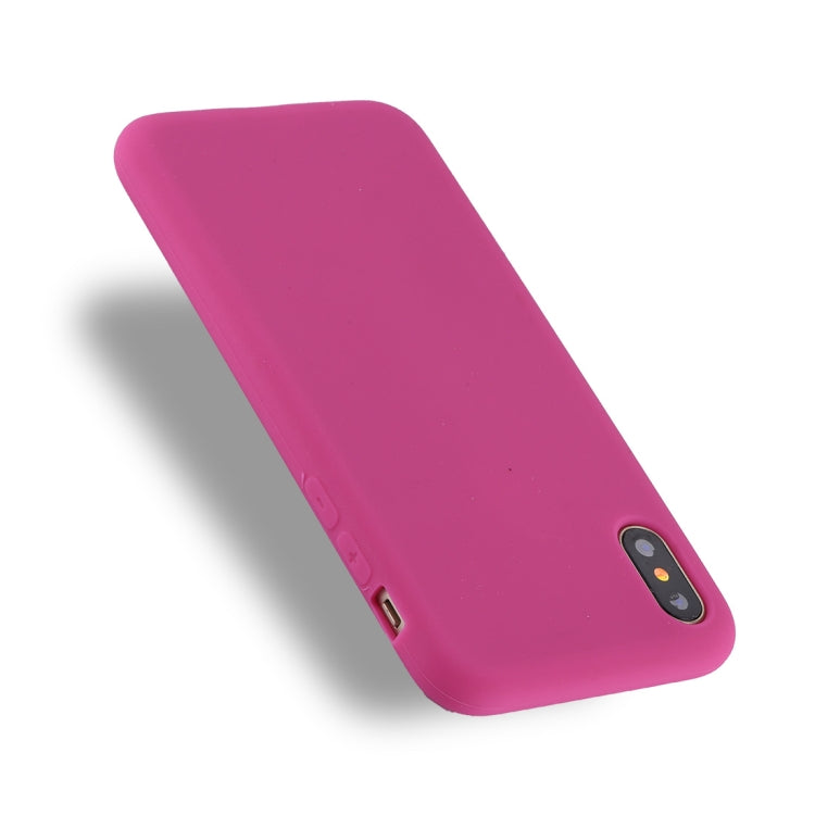 For iPhone X / XS Candy Color Full Coverage Ultra-soft Silicone