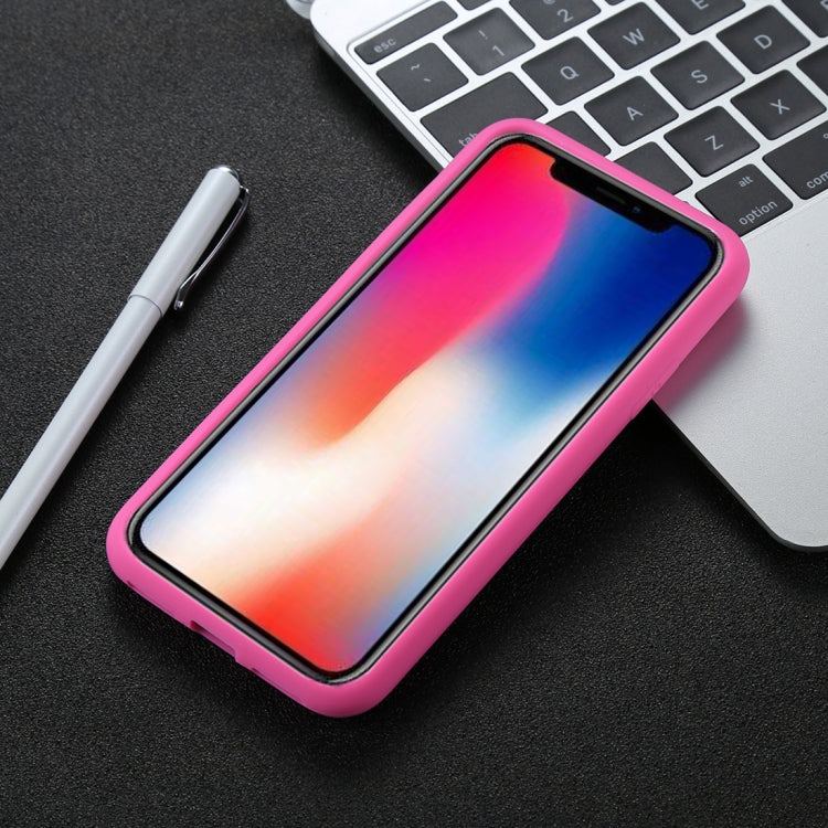 For iPhone X / XS Candy Color Full Coverage Ultra-soft Silicone