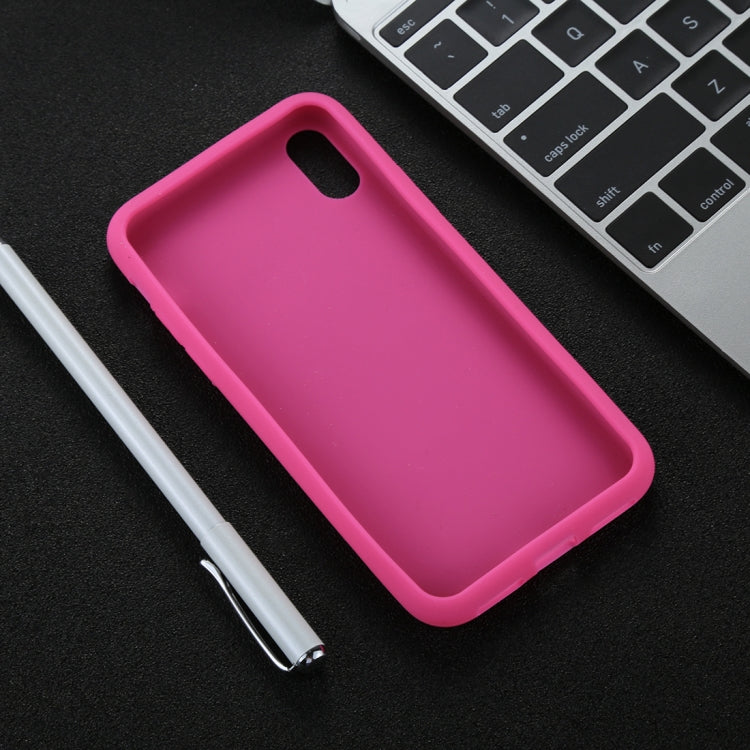 For iPhone X / XS Candy Color Full Coverage Ultra-soft Silicone