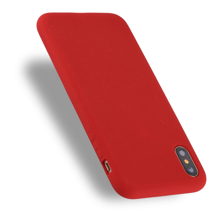 For iPhone X / XS Candy Color Full Coverage Ultra-soft Silicone