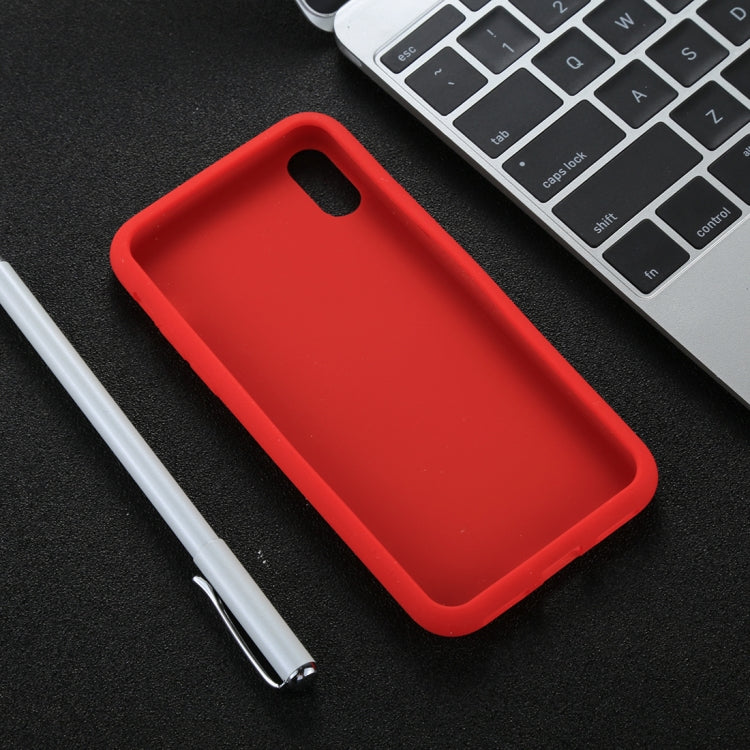 For iPhone X / XS Candy Color Full Coverage Ultra-soft Silicone