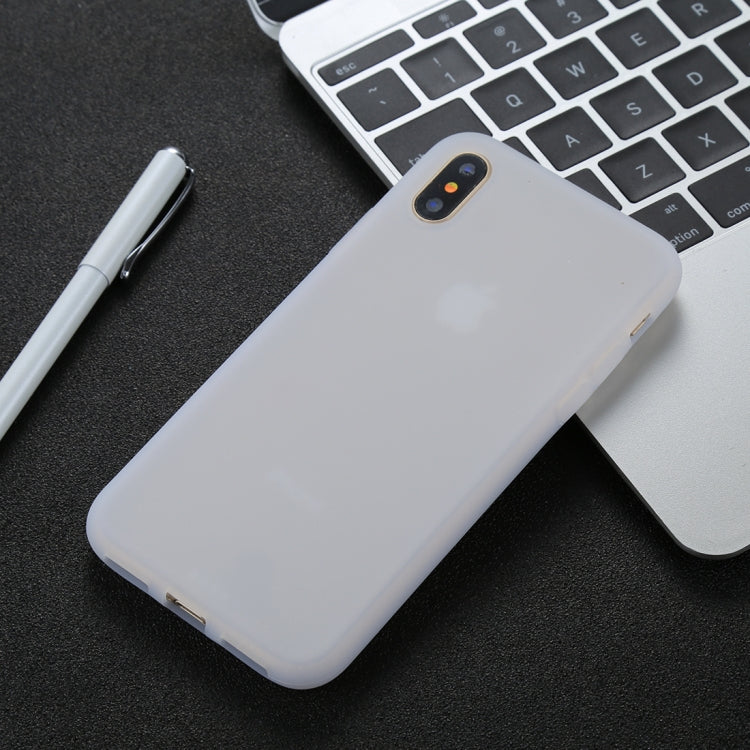 For iPhone X / XS Candy Color Full Coverage Ultra-soft Silicone