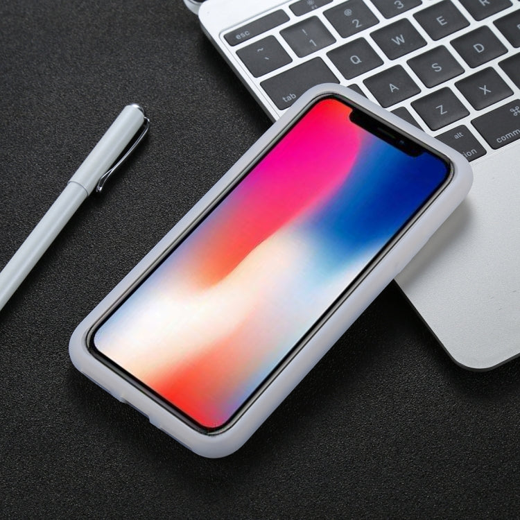 For iPhone X / XS Candy Color Full Coverage Ultra-soft Silicone