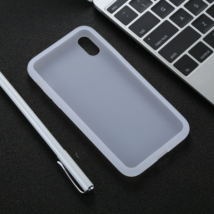 For iPhone X / XS Candy Color Full Coverage Ultra-soft Silicone