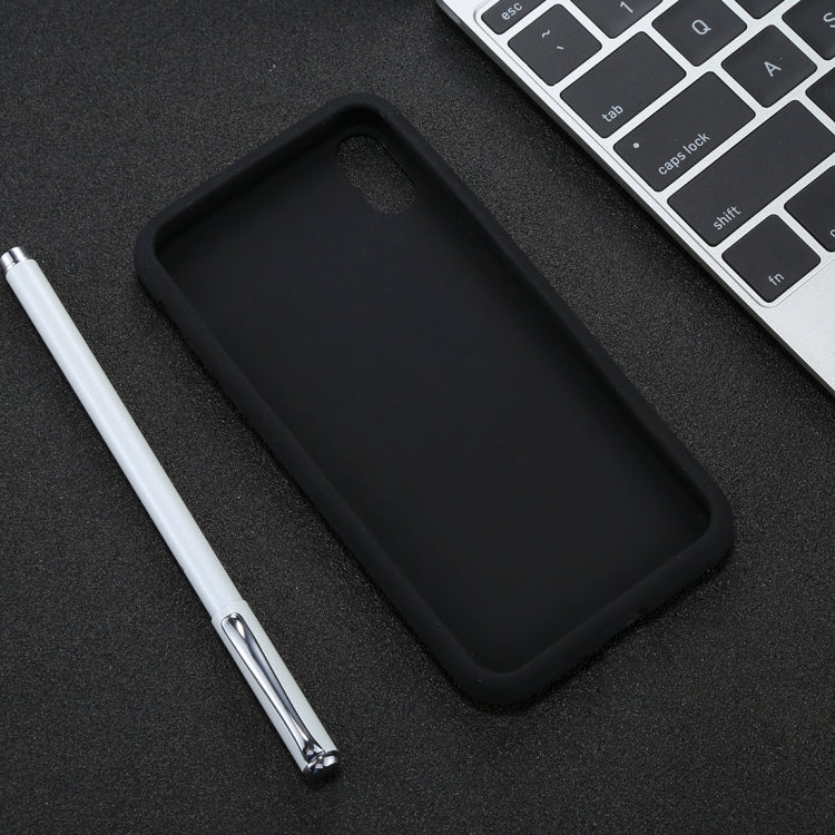 For iPhone X / XS Tire Texture Candy Color Silicone Soft