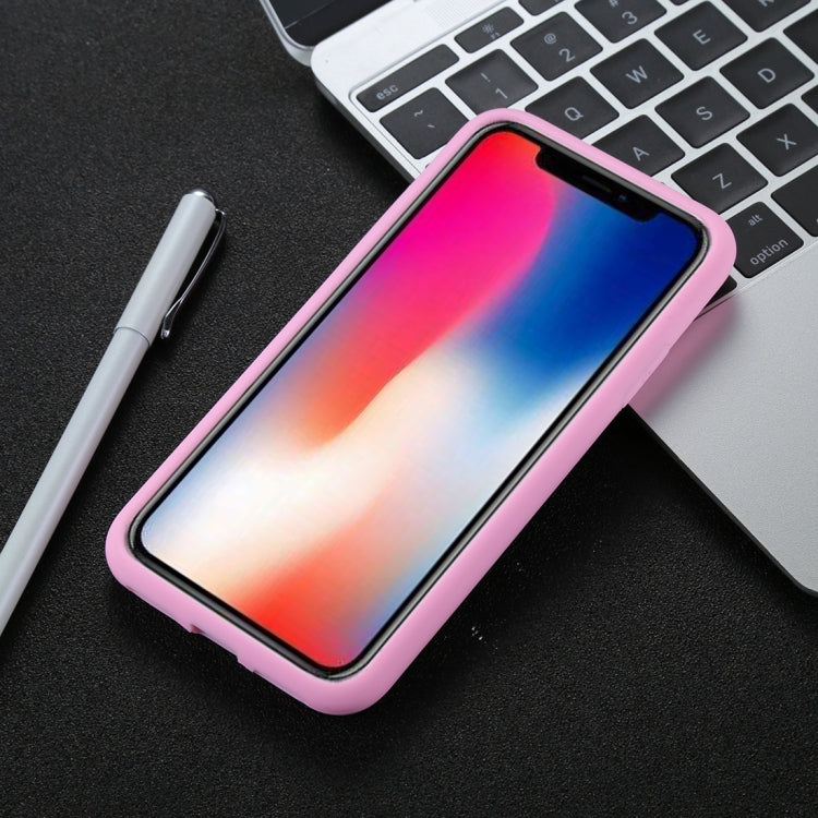 For iPhone X / XS Tire Texture Candy Color Silicone Soft
