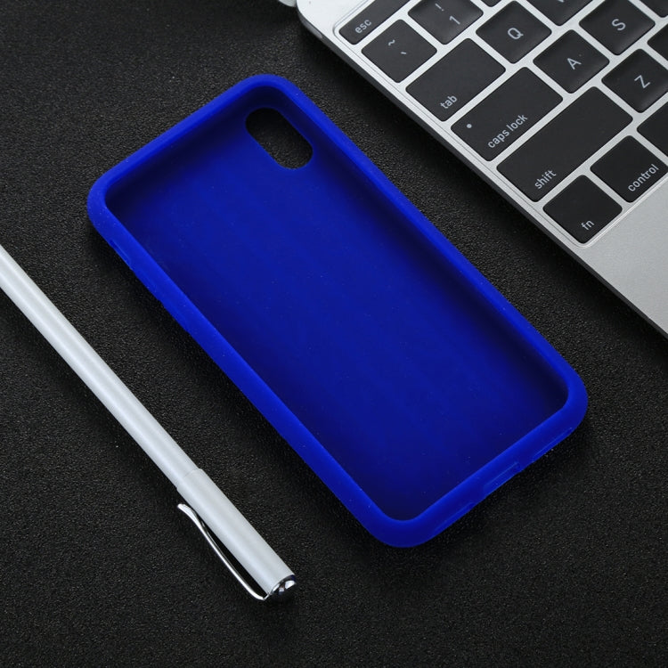 For iPhone X / XS Tire Texture Candy Color Silicone Soft