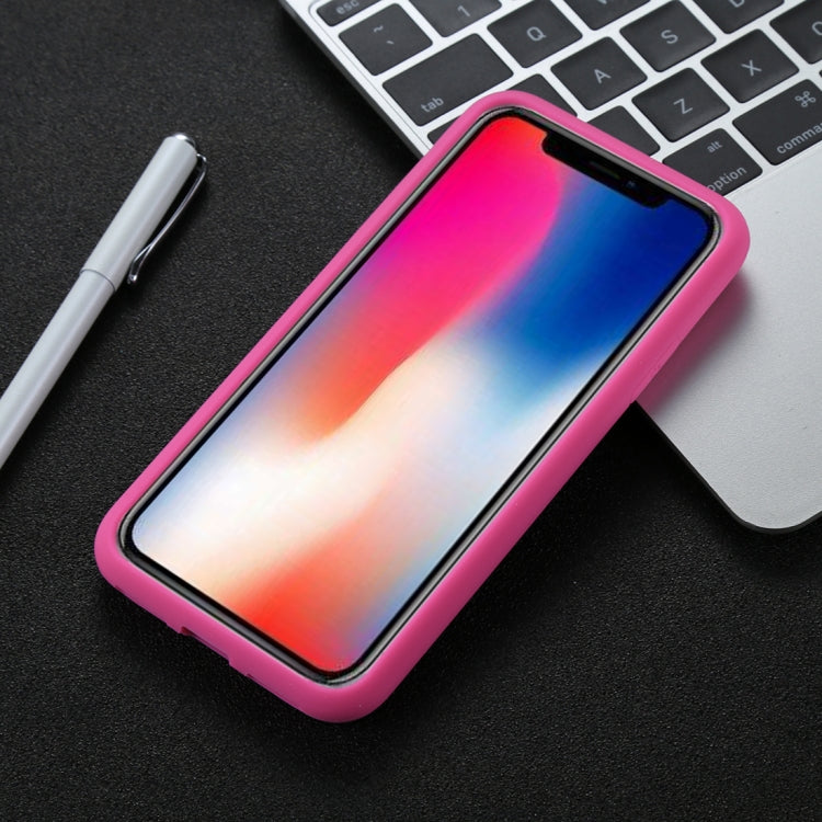 For iPhone X / XS Tire Texture Candy Color Silicone Soft
