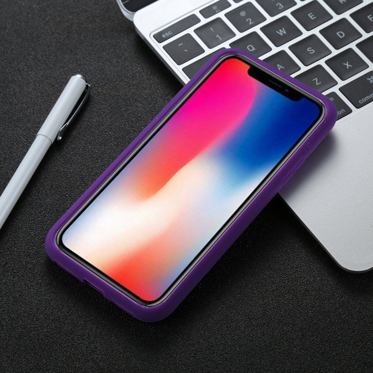 For iPhone X / XS Tire Texture Candy Color Silicone Soft