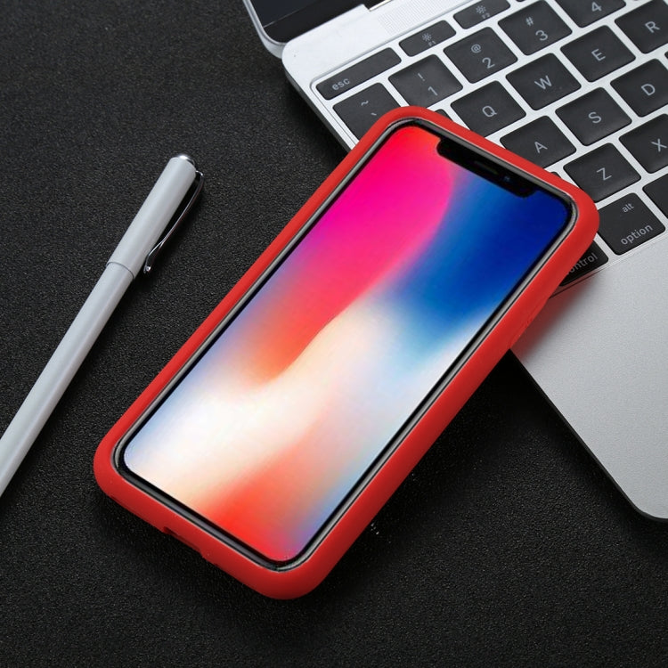 For iPhone X / XS Tire Texture Candy Color Silicone Soft
