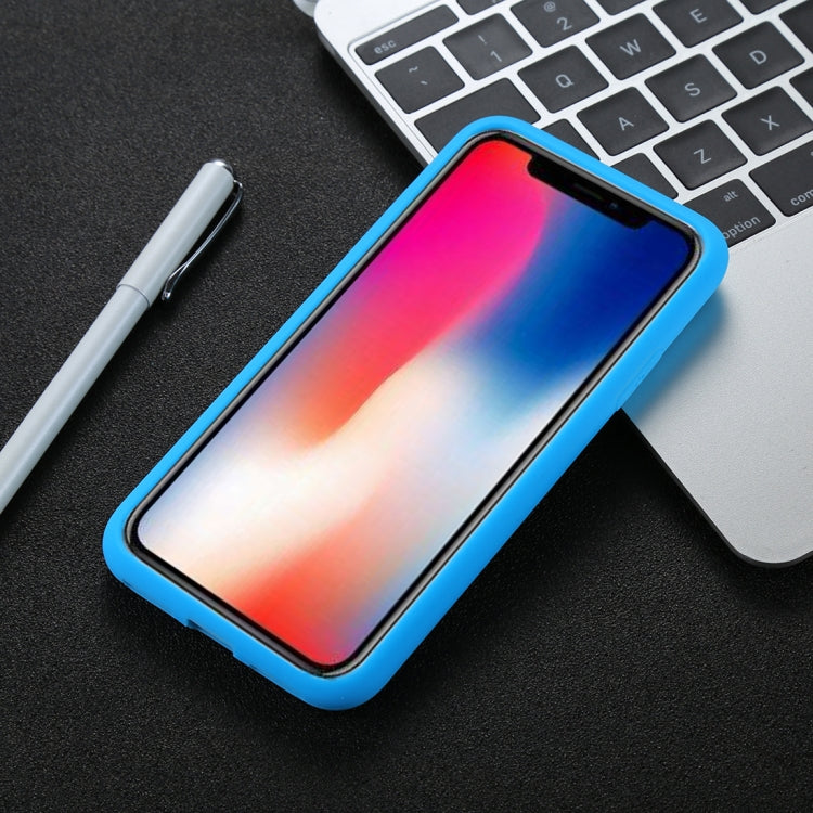 For iPhone X / XS Tire Texture Candy Color Silicone Soft