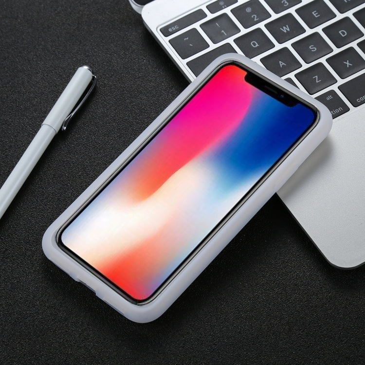 For iPhone X / XS Tire Texture Candy Color Silicone Soft