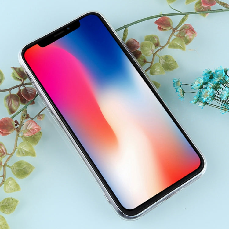 For iPhone X / XS Marble Pattern with Gold Foil TPU Protective Back Cover