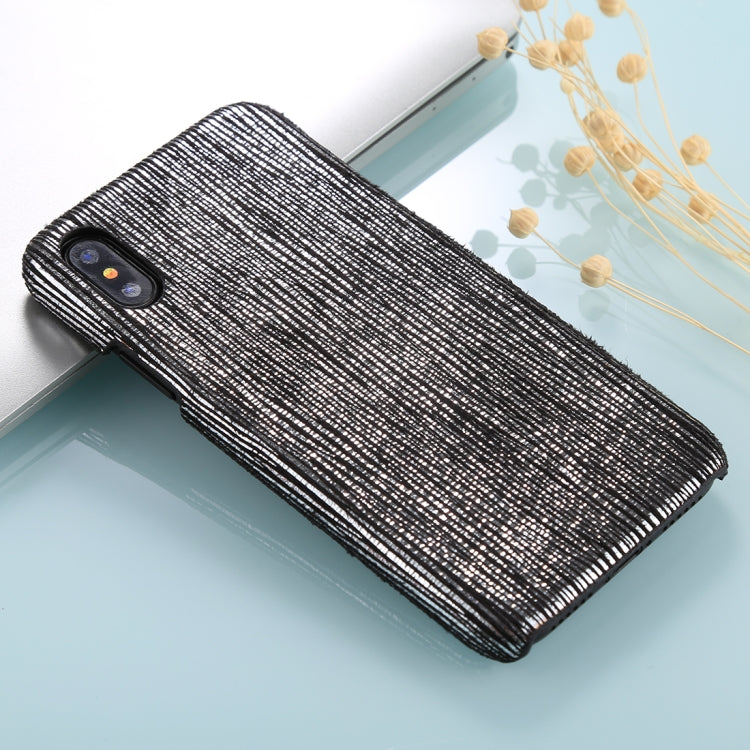 For iPhone X / XS PC Twinkle Stripes Pattern Protective Back Cover Case