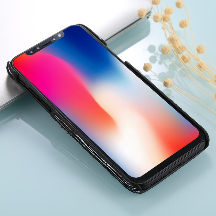 For iPhone X / XS PC Twinkle Stripes Pattern Protective Back Cover Case