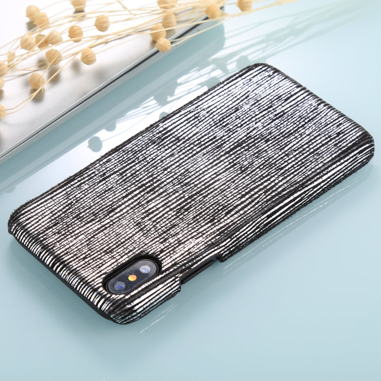 For iPhone X / XS PC Twinkle Stripes Pattern Protective Back Cover Case