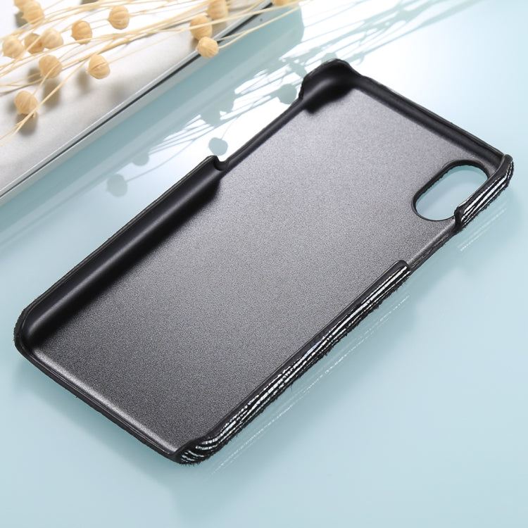 For iPhone X / XS PC Twinkle Stripes Pattern Protective Back Cover Case