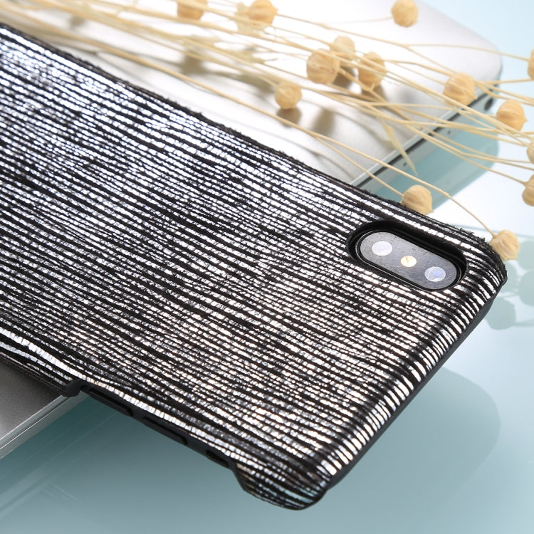 For iPhone X / XS PC Twinkle Stripes Pattern Protective Back Cover Case