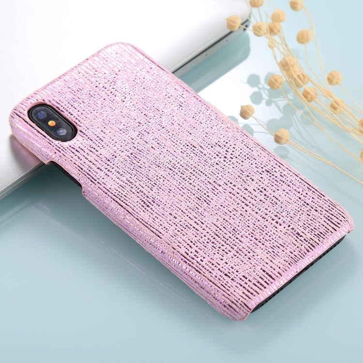For iPhone X / XS PC Twinkle Stripes Pattern Protective Back Cover Case