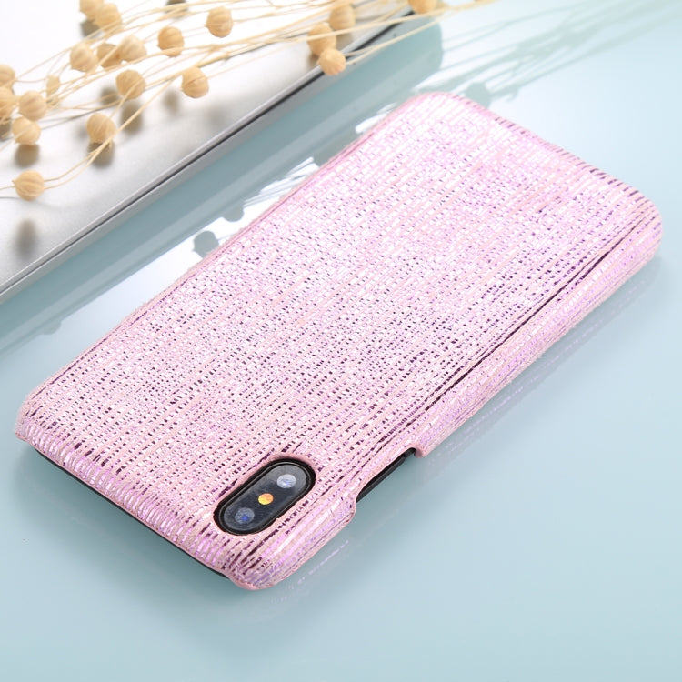 For iPhone X / XS PC Twinkle Stripes Pattern Protective Back Cover Case